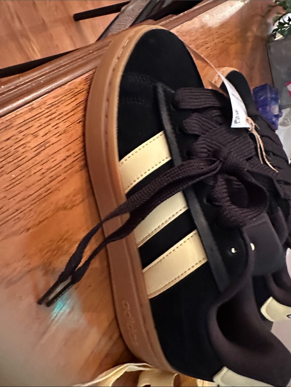 adidas Grand Court Alpha 0 Black with Gum Sole